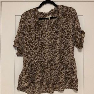 Joie Leopard Blouse